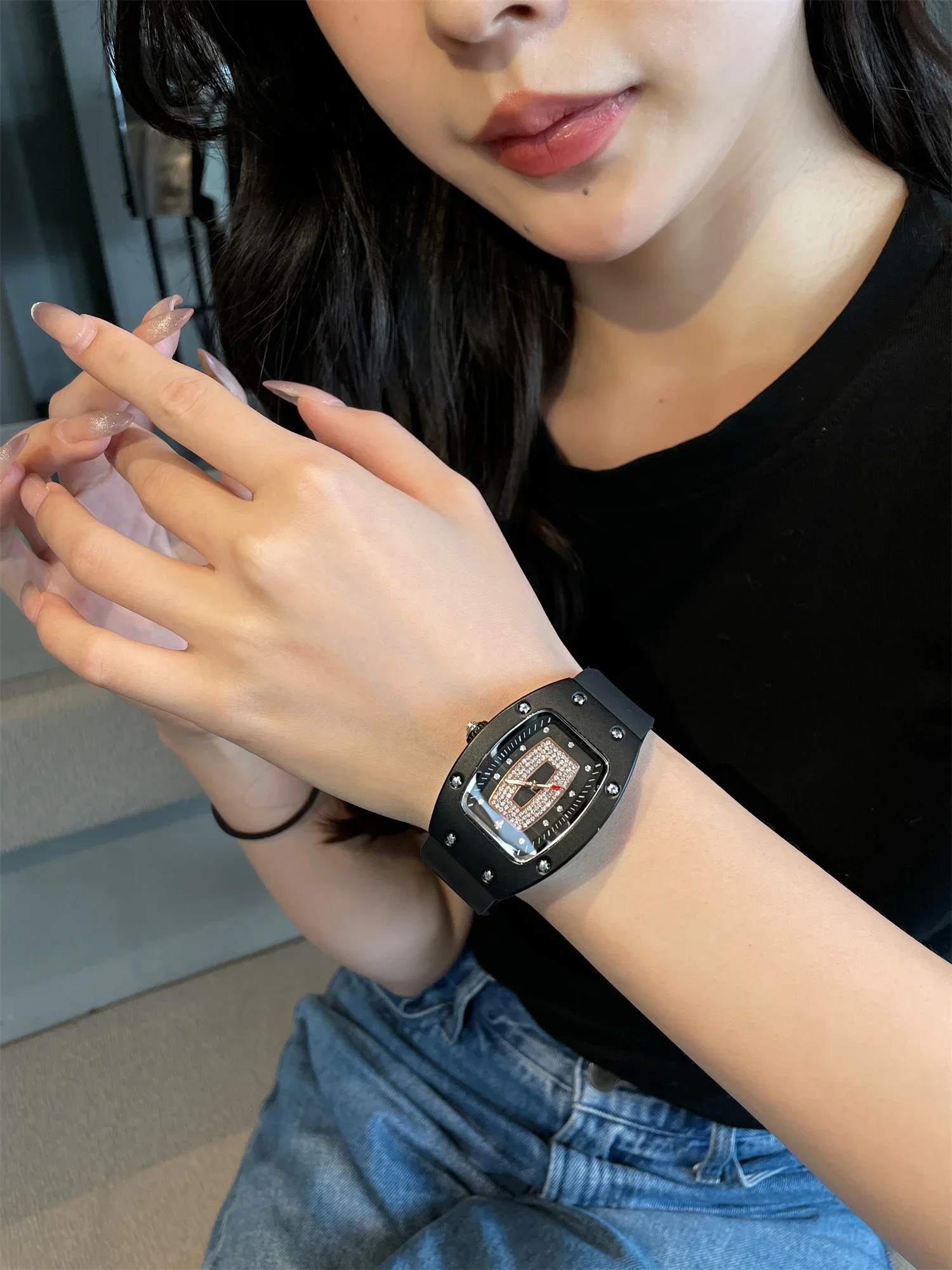 

Light luxury niche watch women's high-value women's watch Johnson Richard mechanical famous brand genuine 2024 new advanced