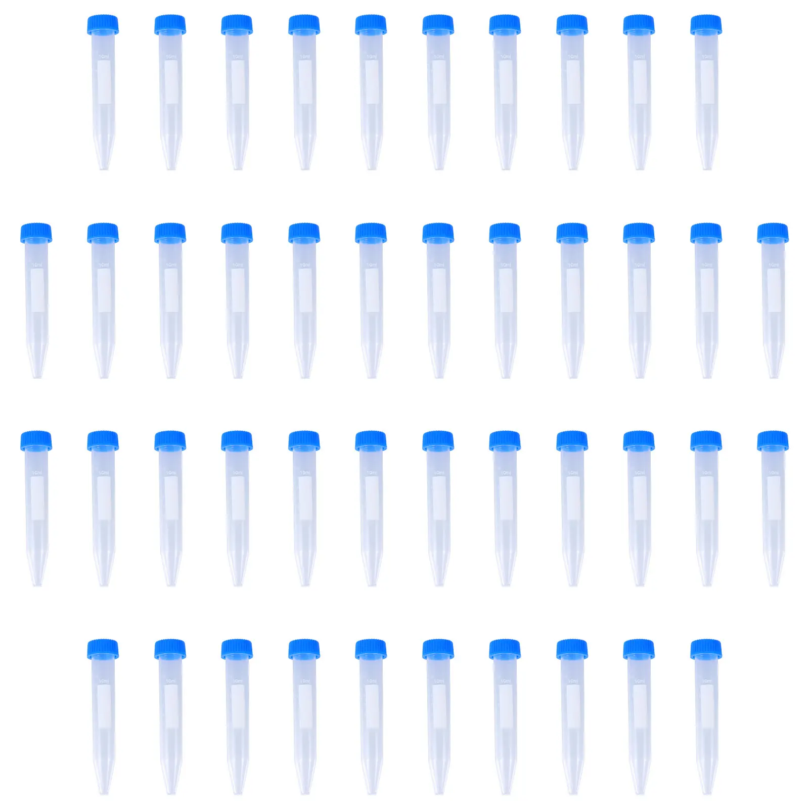 

100 Pcs Test Tubes for Laboratory Centrifugal with Scale Take Away 10ml Transparent Plastic Experiment
