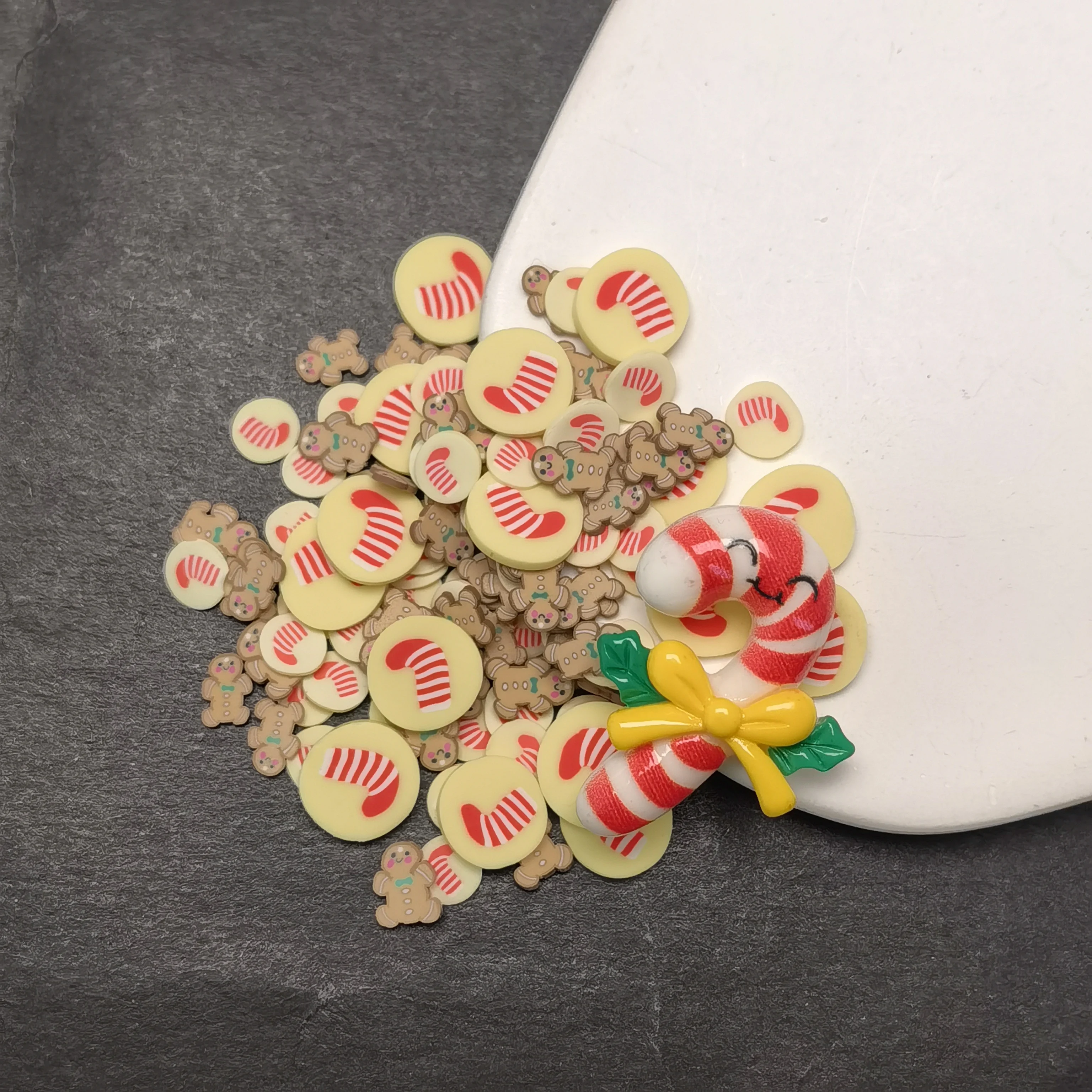 5g Pink Flower Leaf Mixture Polymer Clay Slices Sprinkles for DIY Crafts Decoration Filler Accessories