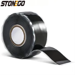 STONEGO 1PC Silicone Rubber Waterproof Repair Tape - Self-adhesive, High Temperature and Pressure Resistant Insulating Tape