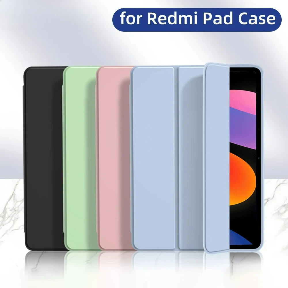 

For Xiaomi Redmi Pad Pro 12.1" 2024 Case Flip Stand PU Protective Cover for RedMi Pad SE 11in 2023 Tablet Accessories