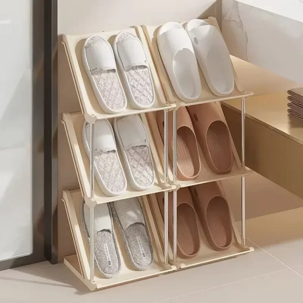 Multi-Layer Stackable Shoes Racks Save Space For Household Simple Economical Shelves Organizer Dormitory Stitched Shoe Cabinets