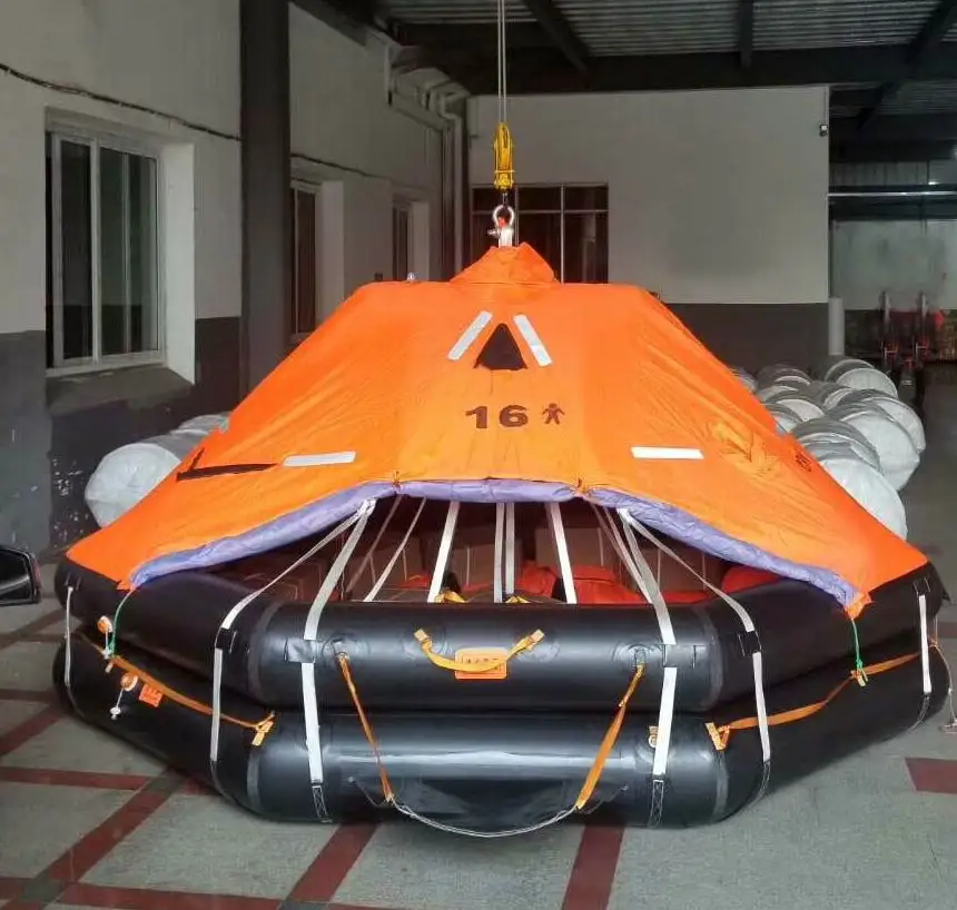 Automatically Self Righting Davit Launched  Inflatable Life Raft for 15-37 Persons with DNV EC  CCS Certificate