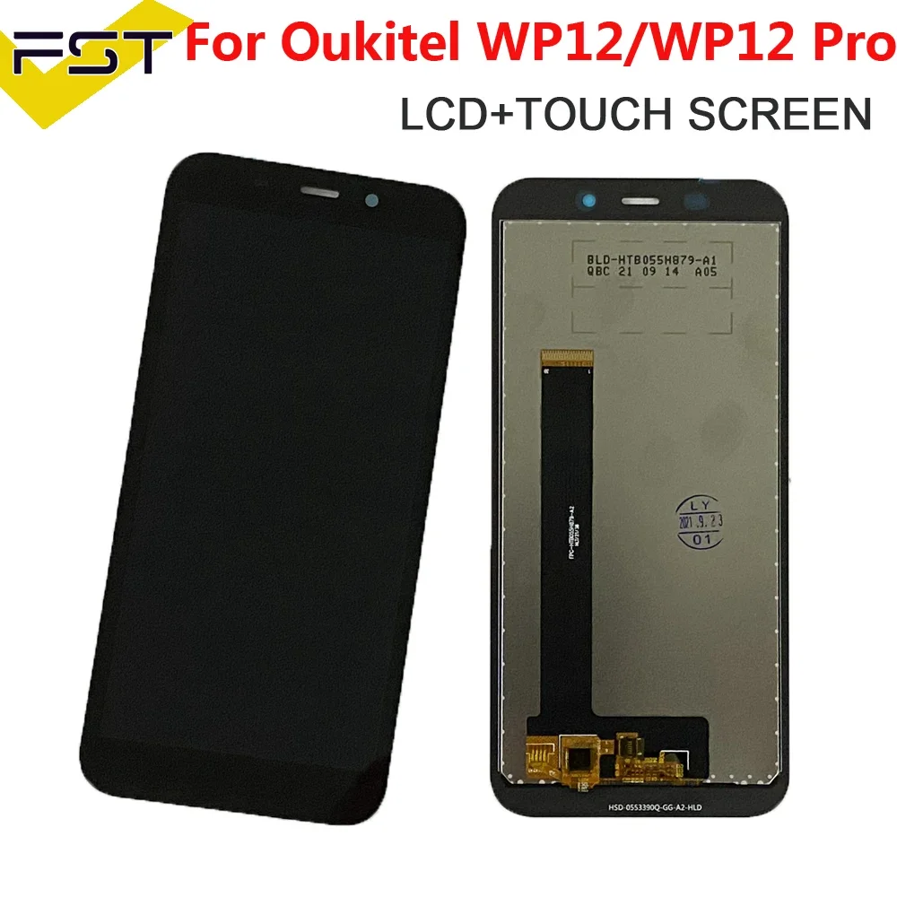 Novo original 5.5 "para oukitel wp12 display lcd + touch screen digitador assembléia peças para oukitel wp12 pro display lcd