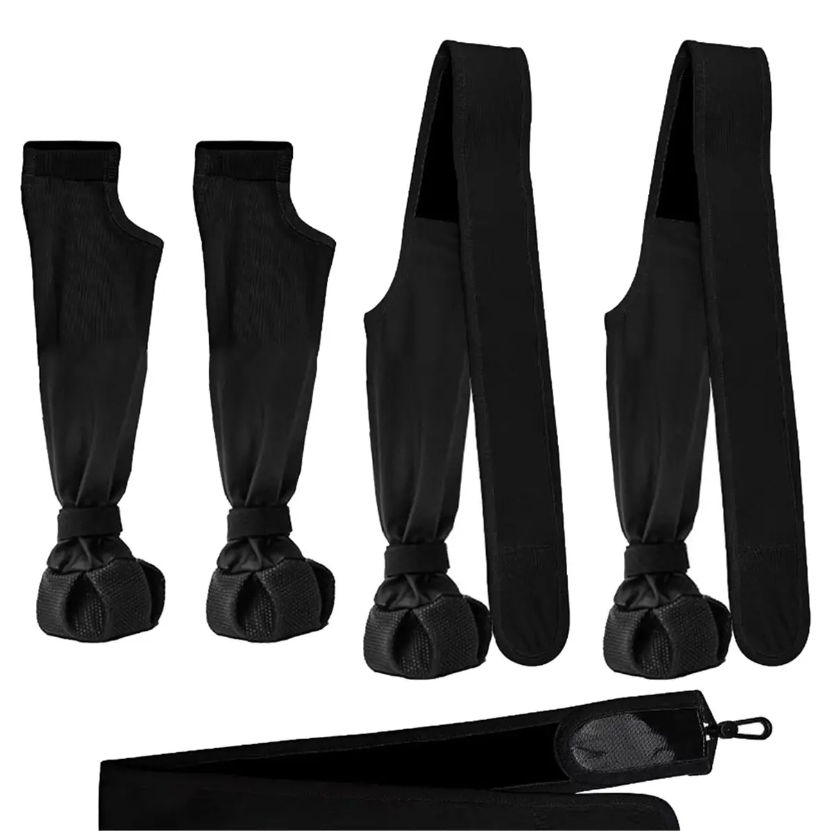 AT33 Dog Suspender Boots Anti-Slip Fall Waterproof Dog Shoes Leggings Adjustable Dog Winter Snow Rain Hiking Paws Protector S