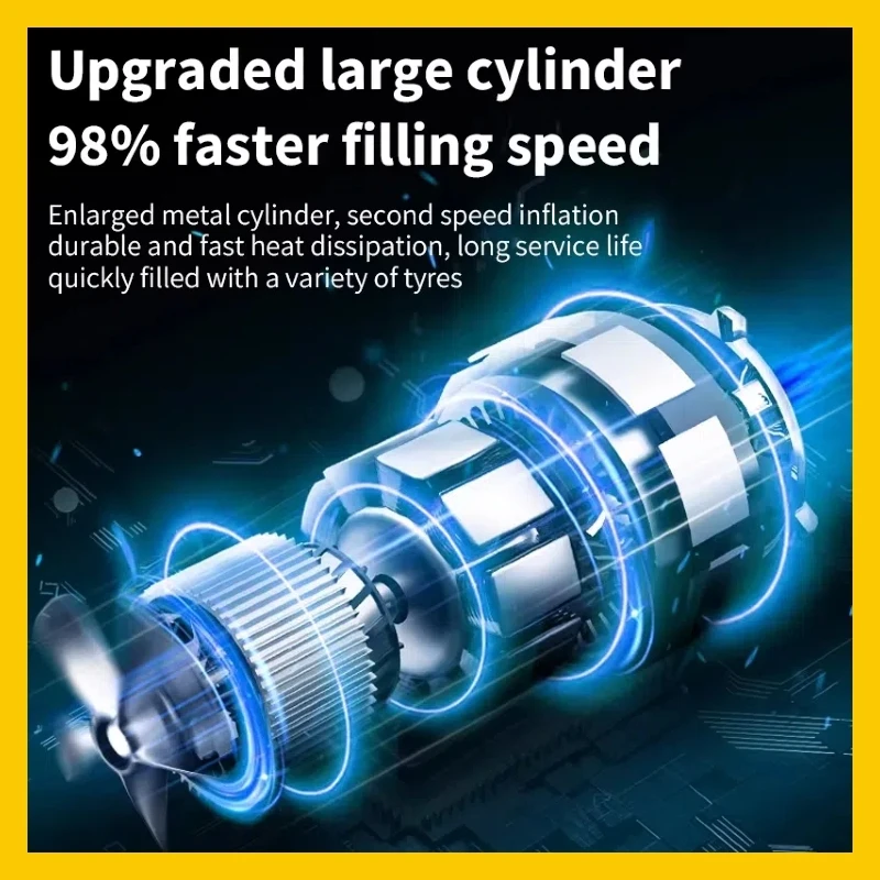 Dewalt Intelligente Elektrowerkzeuge, 20 V, bürstenlos, automatischer Akku-Inflator, elektrische Luftpumpe, Hand-Autoreifen-Luftkompressor