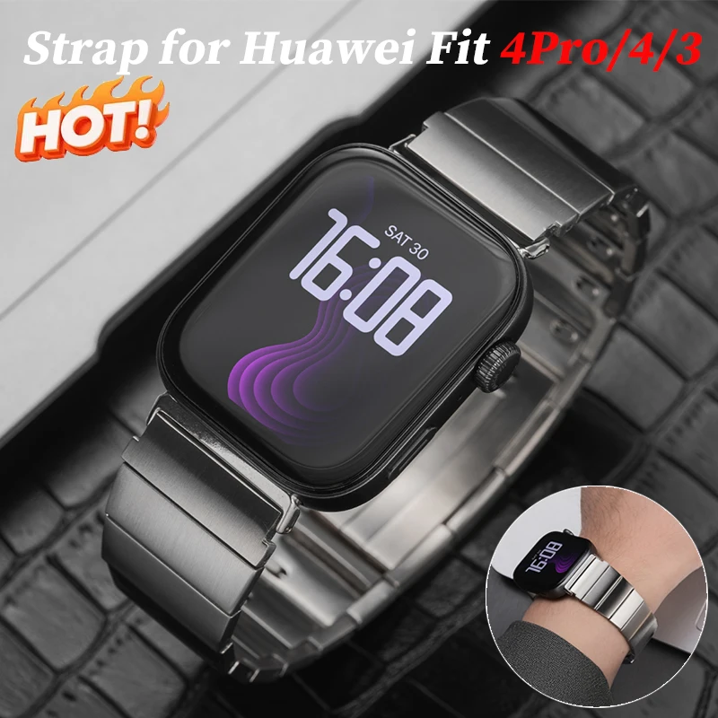 Edelstahlarmband für Huawei Watch Fit 4Pro Armband für Huawei Watch Fit 4 3 Correa Armband Zubehör Band