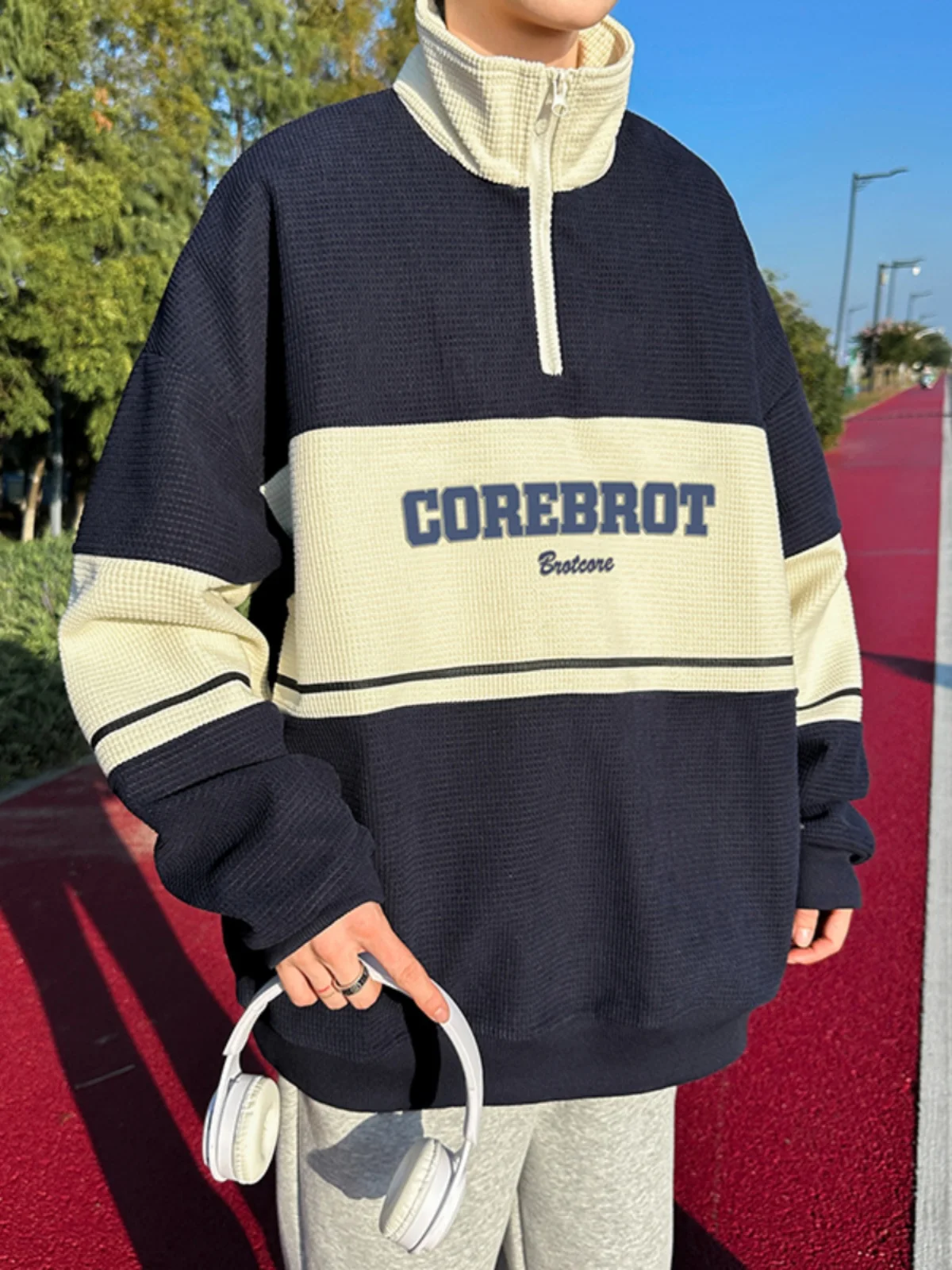 Фото Мужские худи без капюшона для байкеров, тренировок, спорта, фитнеса, упражнений в зале, технические, функциональные, усовершенствованные