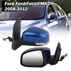 Side Door Mirrors Assembly For Ford Focus Mk2 2008-2011 Signal Lights With Heated Eletric External Door Mirrors Car Accessories