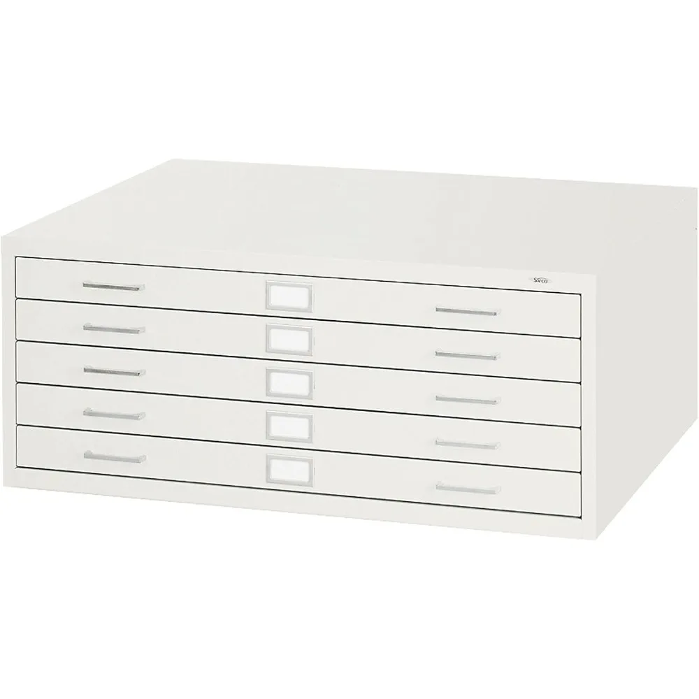 

Products Flat File for 36" W x 24" D Documents, 5-Drawer (Additional Options Sold Separately), White