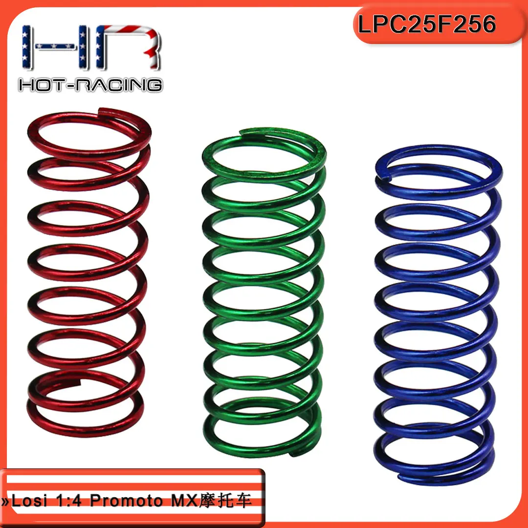 Hot Racing linear rate Rear shock springs 1/4 Losi Promoto-MX vehicles