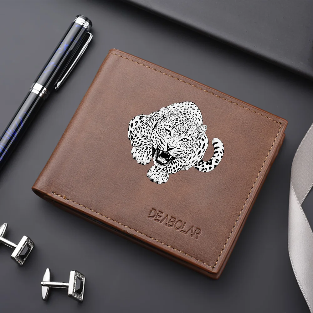 محفظة رجالية على الطراز الأوروبي وجيوب عملات معدنية بسحاب متعددة الفتحات للبطاقات، ومحفظة كلاسيكية مزدوجة الطي