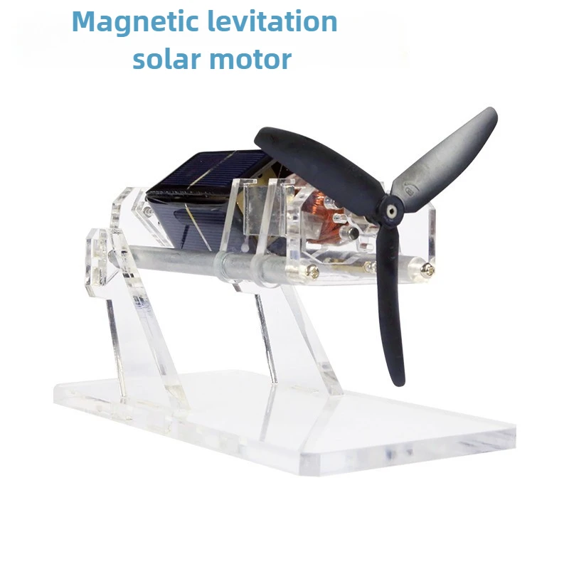 شفرة مروحة مزدوجة الطبقة، محرك شمسي مغناطيسي، قاعدة شفافة، تصميم مغناطيسي، وسائل تعليمية علمية