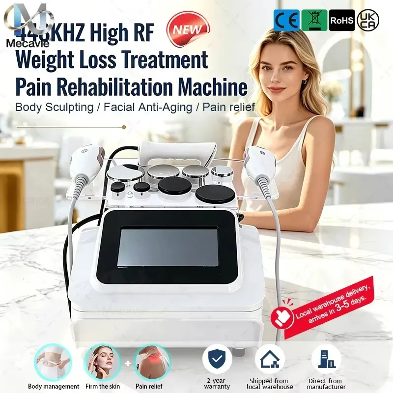 448KHz Deep Thermal Care Machine 4 Handles Facial Tightening Body Contouring Muscle Relax Device