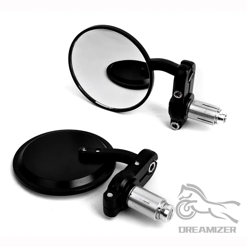 

1 Pcs 22mm Universal Motorcycle Mirrors Rearview Side Mirror Motorbike Accessories Handle Bar End Mounting Handlebar End