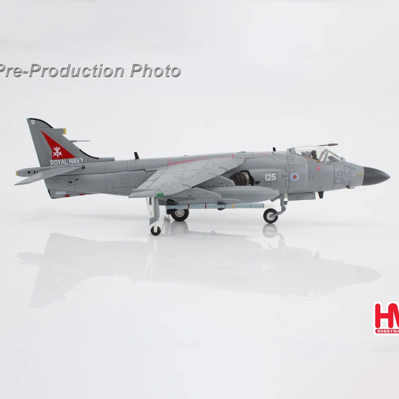 HM 1:72 Scale 2002 Sea Harrier FA.2 Harrier Fighter Jet Military Model Diecast Alloy Classics Toys Souvenir Gifts Static Display