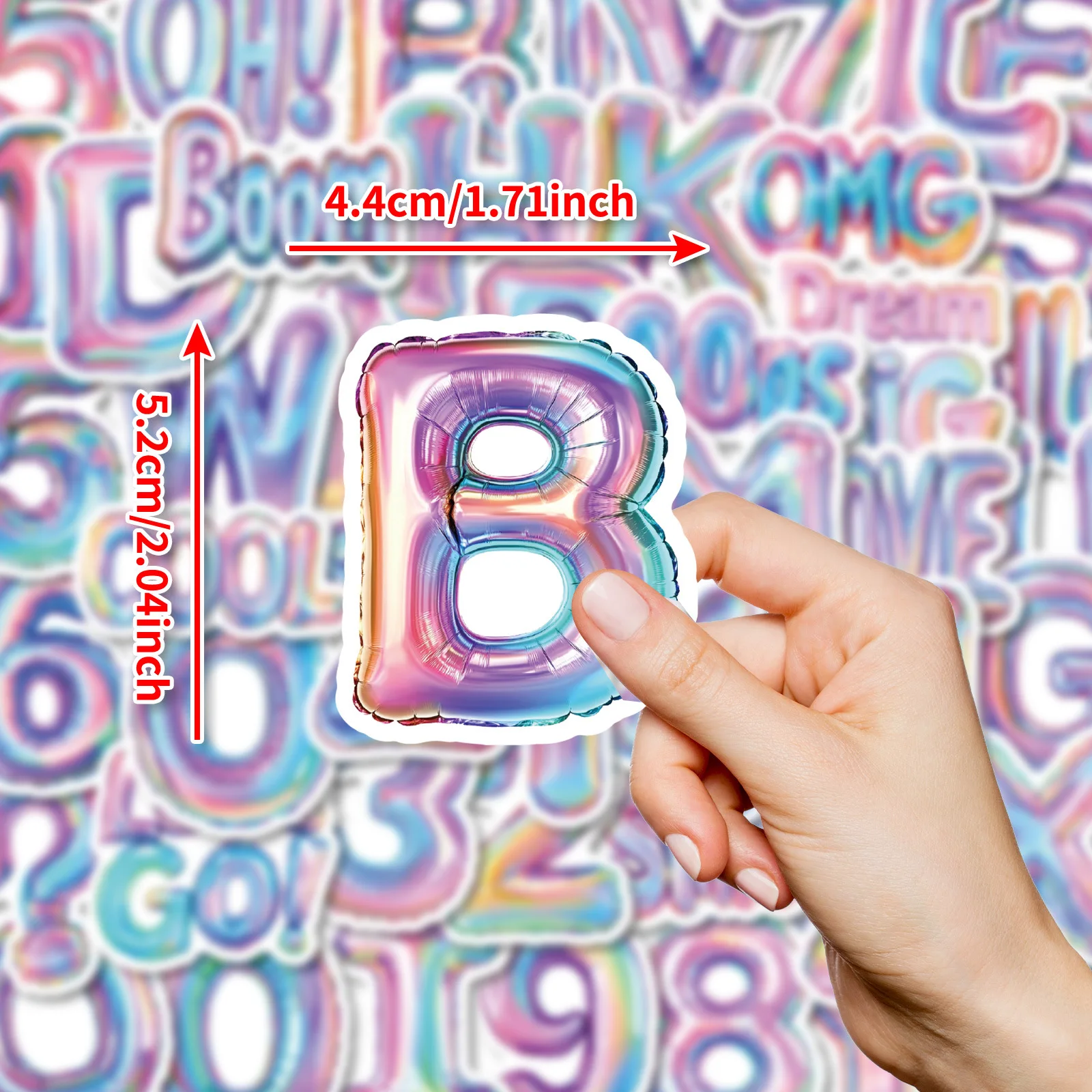 10/30/50PCS Englisch Alphabet Graffiti Aufkleber Anzahl Cartoon Aufkleber Ballon Stil DIY Dekoration Laptop Telefon Gitarre auto Aufkleber