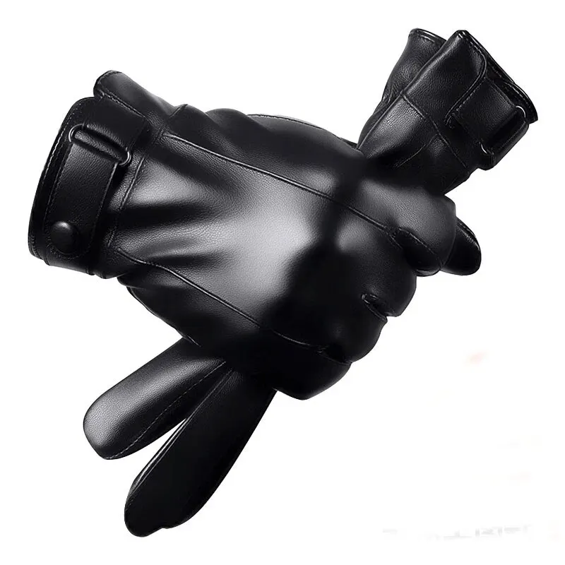 Winter Cycling Gloves Men\'s Motorcycle Winter Outdoor Waterproof And Cold Protection Pile Thick Riding Electric Car Warm Gloves