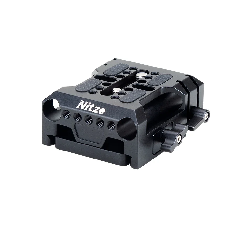 Nitze 15mm LWS Baseplate PB14 with ARRI Dovetail Clamp for BMPCC 6K Pro Cage