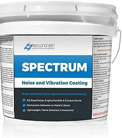 

Second Skin Audio Spectrum Liquid Sound Deadening Spray and Paint - Water Based Viscoelastic Vibration Damper