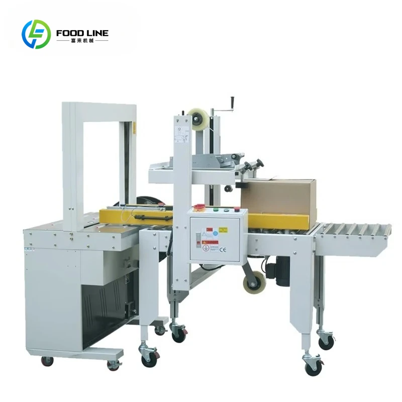 Customized Factory Automatic Case Box Strapping Sealing Machine Auto Carton Tape Sealer