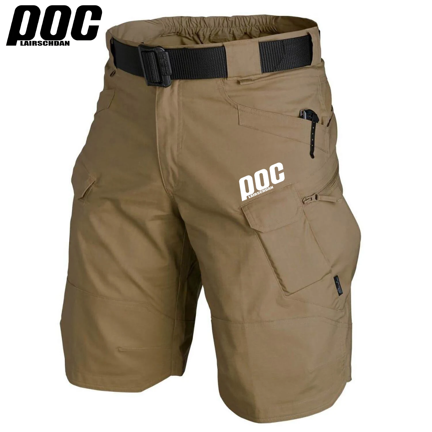 LairschDan POC Short de cyclisme pour hommes Enduro 2025 été Pantalon respirant vtt Short de vélo Pantalon court de vélo Motocross Orang