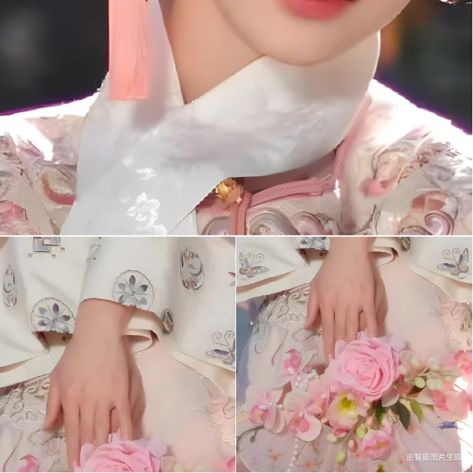 Chinese Hanfu Women's Palace Noble Consort Ge Ge Dress Qing Dynasty Chinese Style Cheongsam