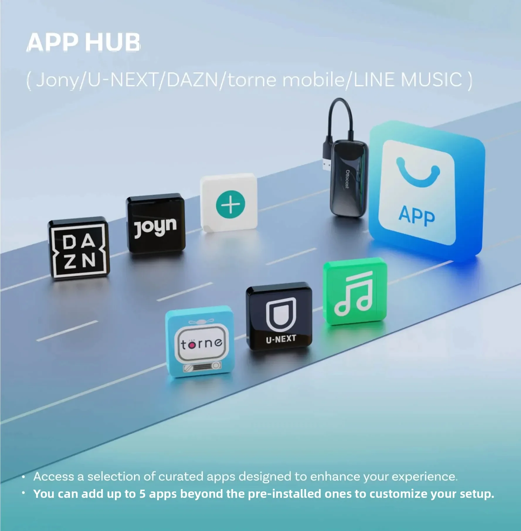 OTTOCAST Play2Video Ultra AI Box for CarPlay Android Auto