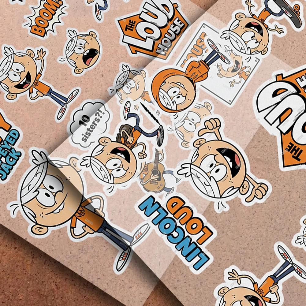 Universal Anime Reflective Stickers Safety Decals for Helmets Bikes Luggage More for  L-Lincoln L-Loud
