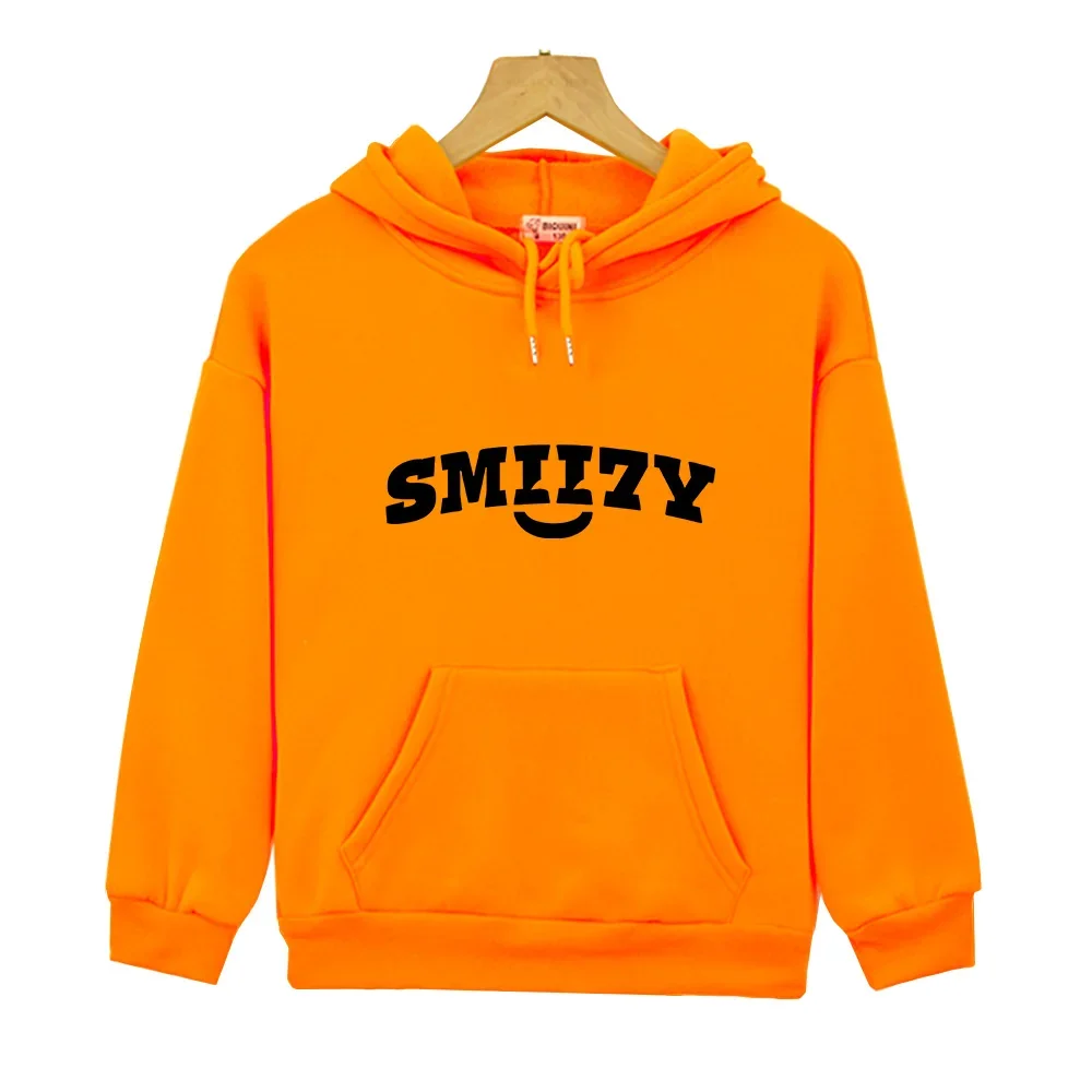 Smii7y Graffiti Letter Plus Velvet Kanye Sweatshirts Girls Boys Oversized Fleece Hooded Hoodies Unisex Cartoon Pullovers Popular