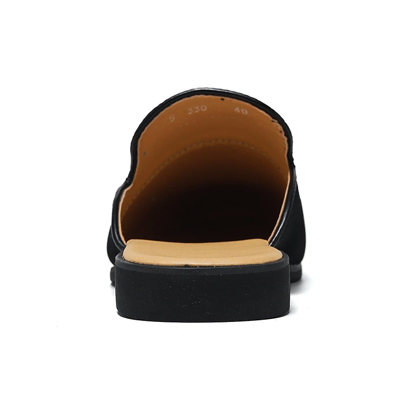 الايطالية الفاخرة الانزلاق على المتسكعون الرجال الأبيض اليومية لينة وحيد أحذية غير رسمية في الهواء الطلق الأعمال فستان أحذية داخلي رجالي الصنادل الجلدية #5