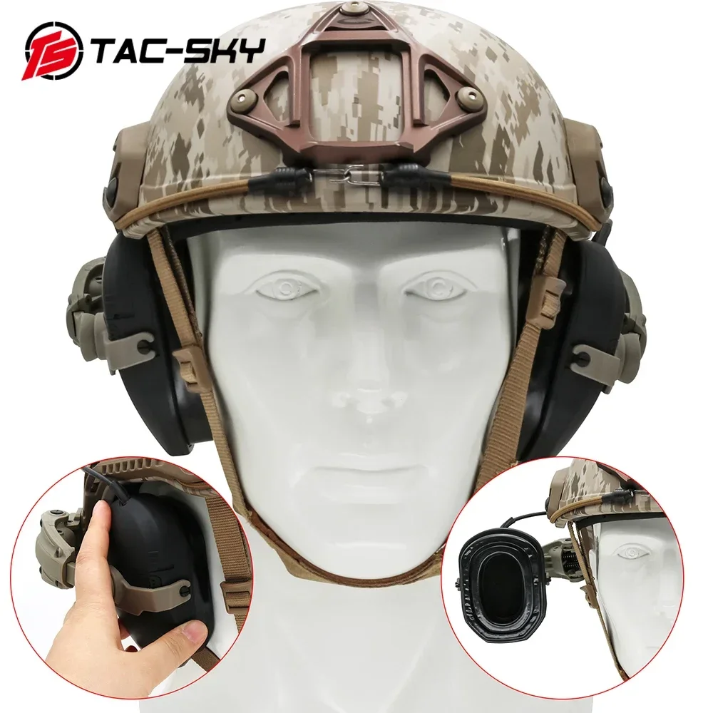 TAC-SKY Tactical ARC OPS-CORED Helmet Rail Adapter New Bracket for Walker Razor Electronic Shooting Hearing Protection Headset