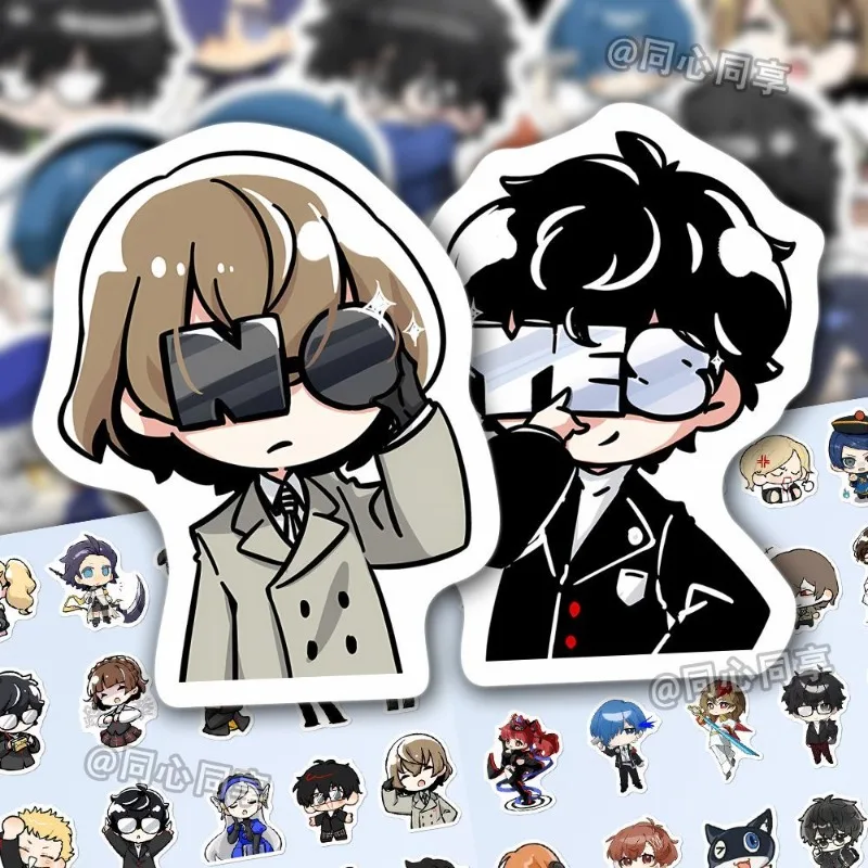 

Persona Anime Stickers Amamiya Ren Akechi Goro Childrens Stationery Student Message Collection Gift Waterproof Cartoon Diy Cos