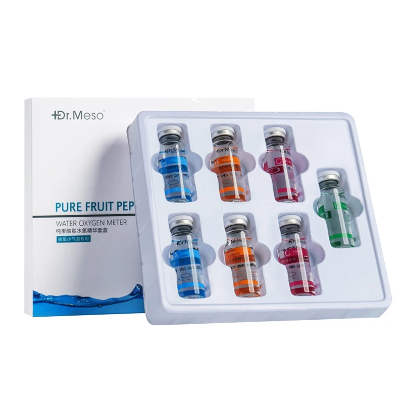 Hydro Facial Oxygen Serum Solution Deep Cleansing Peptide Fruit Acid Hydrating Skin Repair Liquid for Spa