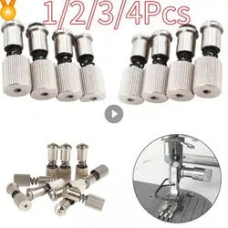 1-4PC Sewing Machine Universal Flat Presser Foot Quickly Change Screw Clamp Spring Easy Holder Industrial Sewing Machine Supply