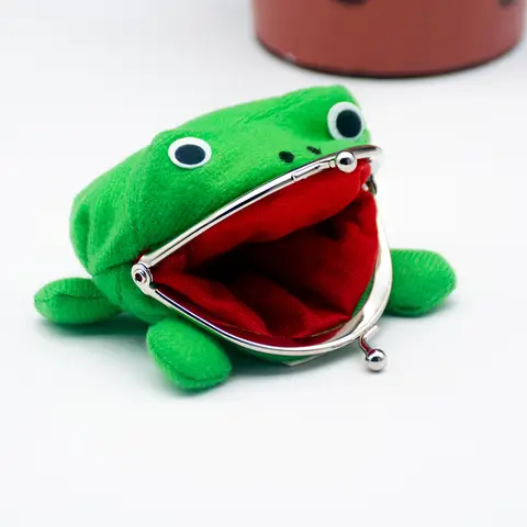 1 st heta säljande grodplånbok anime tecknad plånbok myntväska manga flanellplånbok söt plånbok mynthållare 10 best sales roliga handväskor - №6