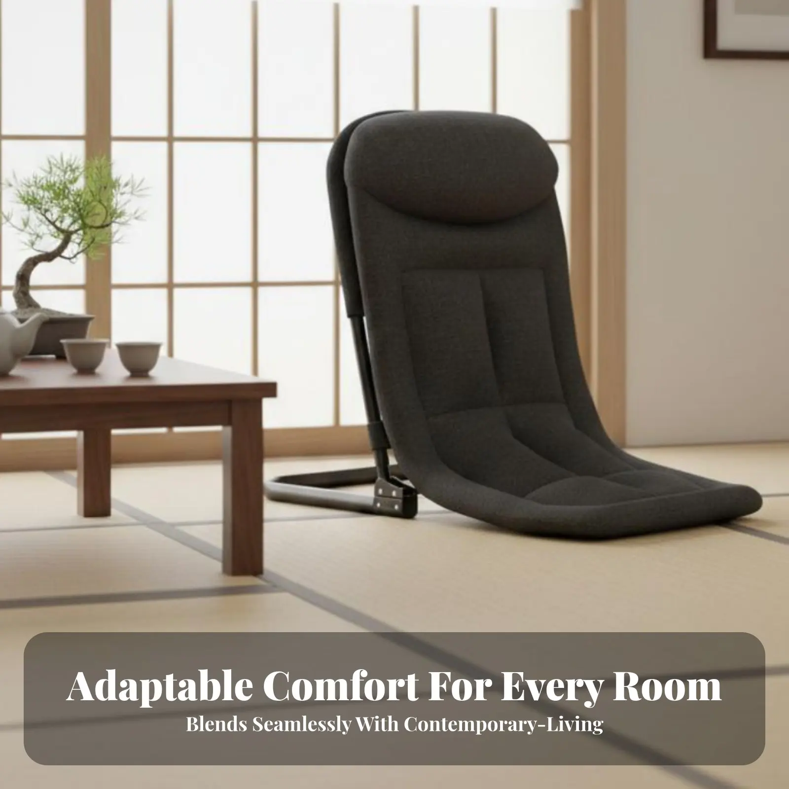 

Adjustable Floor Lounger Foldable Design Adjustable Padded Lounger Multi-Position No Assembly Required for Students, Teenagers