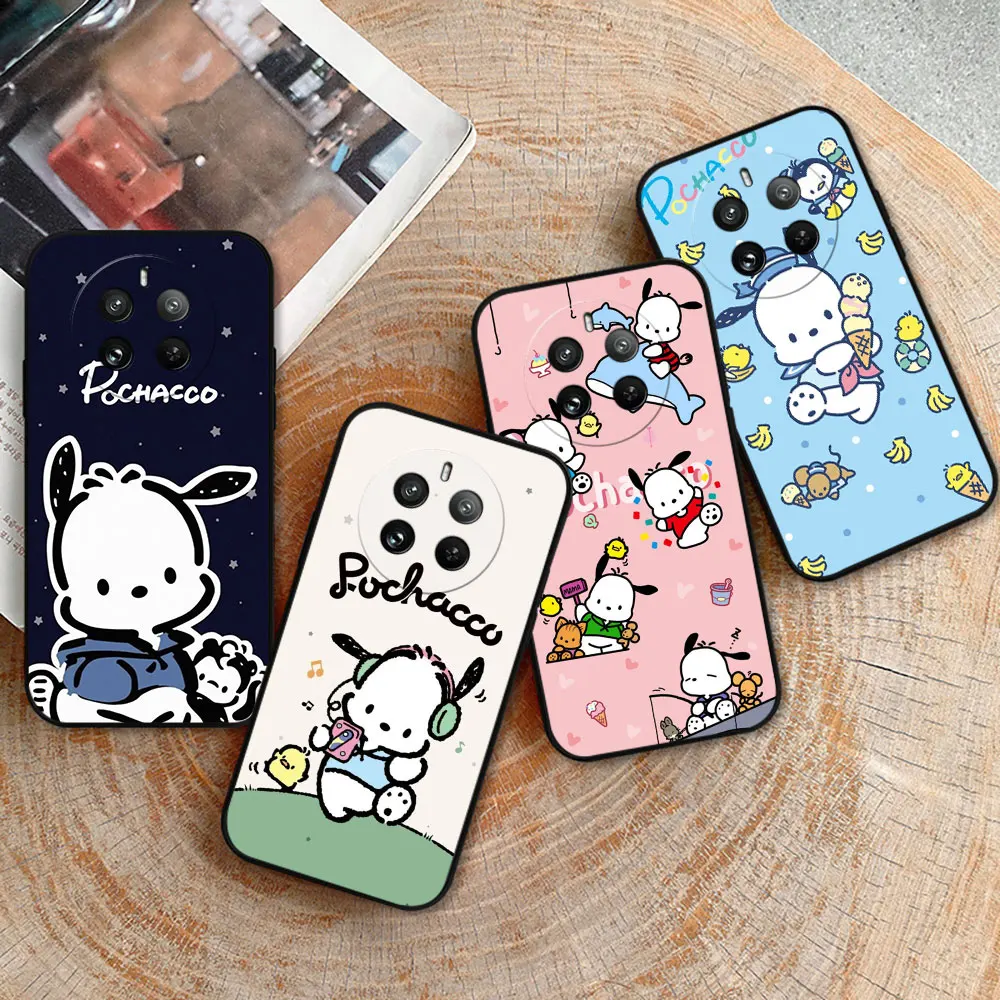 Cartoon Pochacco Phone Case For OPPO Realme 12 11 10 9 9I 8 8I 7 7I 6 6I 5 5I 5S 3 Pro Plus Soft Silicone Shockproof Cover Cqoue