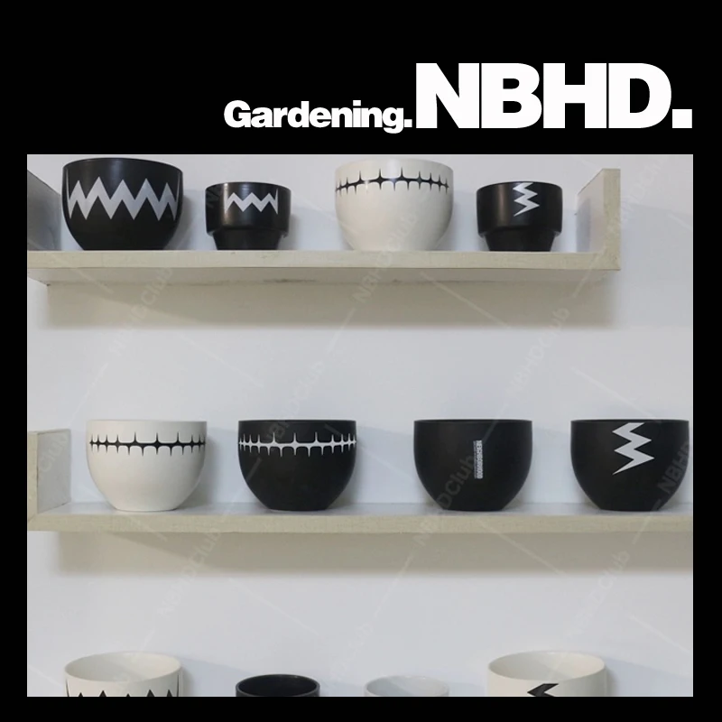 

NBHD Japanese trendy root SRL flowerpot plant pot agave cloth ball black king pill green plant succulent potted plant