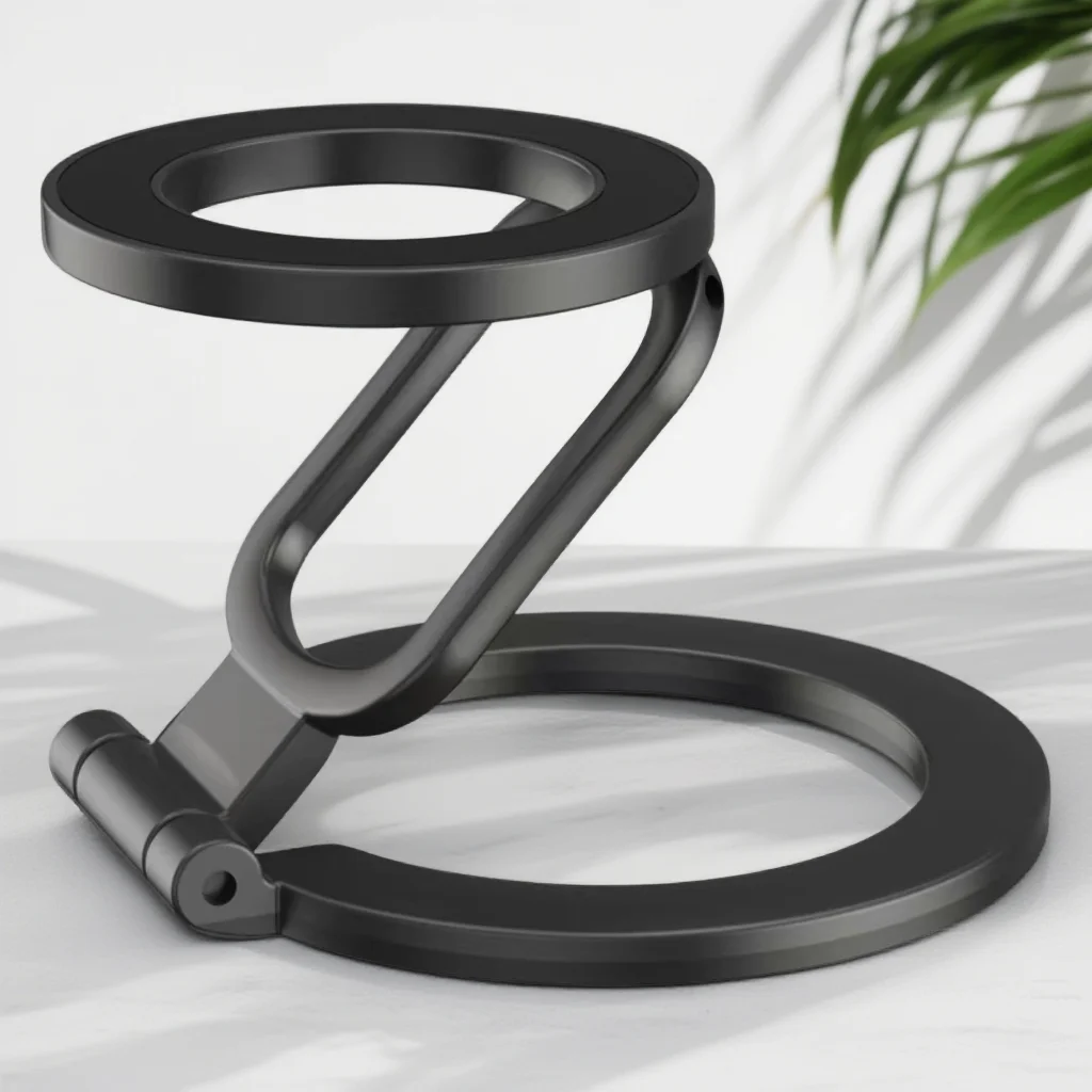 

Двойная магнитная настольная подставка для мобильного телефона для iPhone 17/16/15/14/13/12 pro Max Magsafe, держатель для телефона с кольцом на палец, смартфон Moun