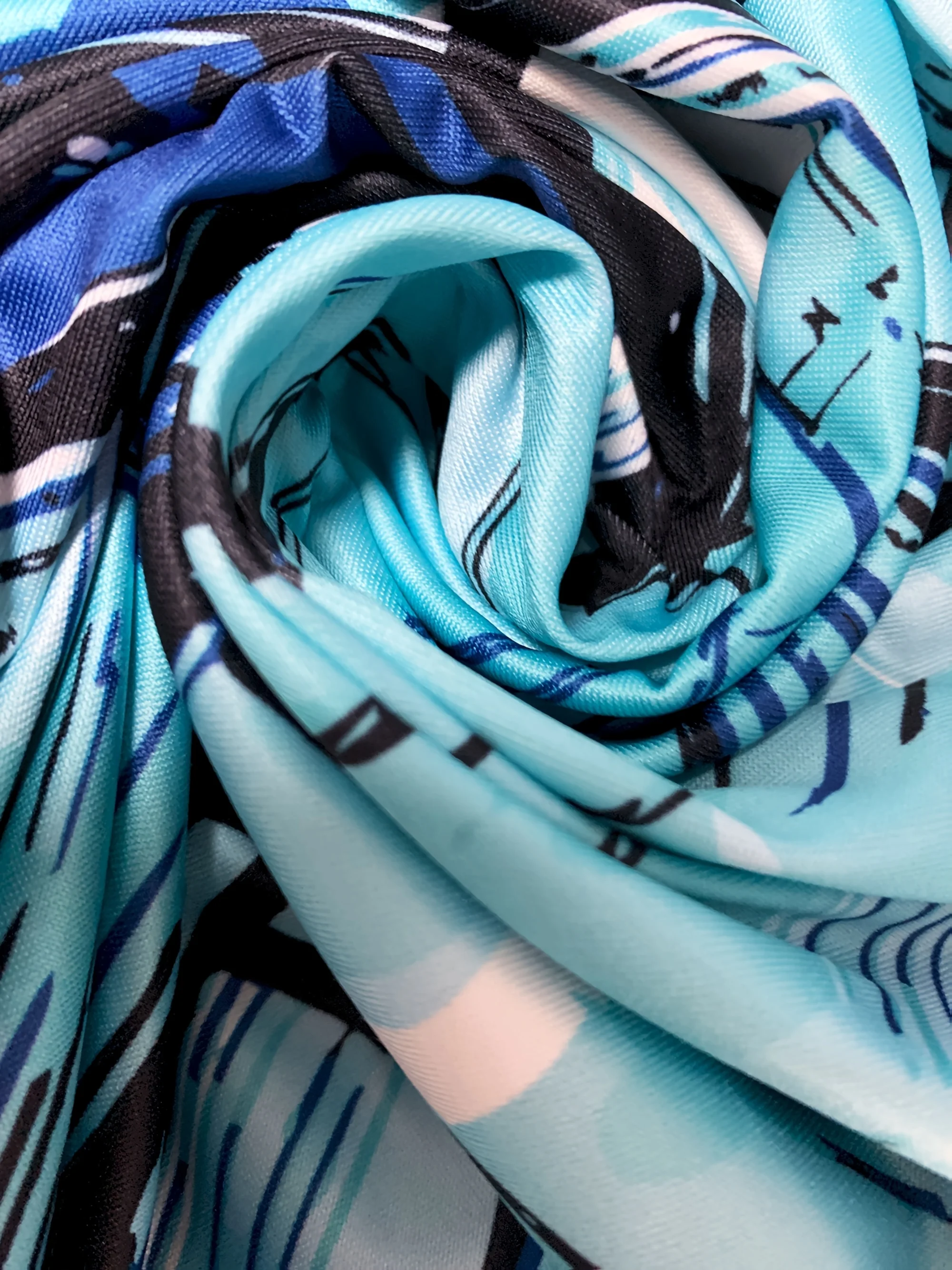 Blue Geometric Print Sleeveless Jumpsuit Vacation outfits woman - Image 3