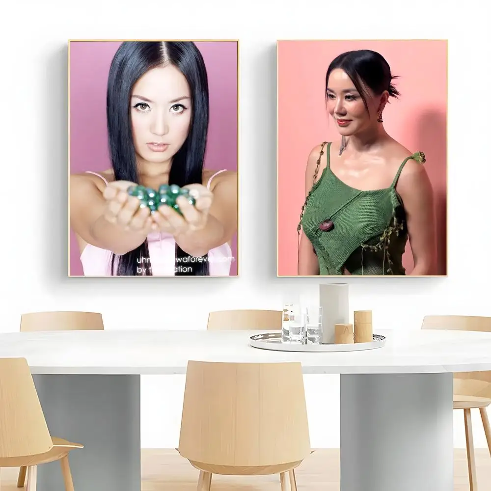 Dynamic Korean Singer Beautiful Actress U-Uhm Jung Hwa Poster Wall Art Print Poster Decorative Mural Home Decor Gift Unframed