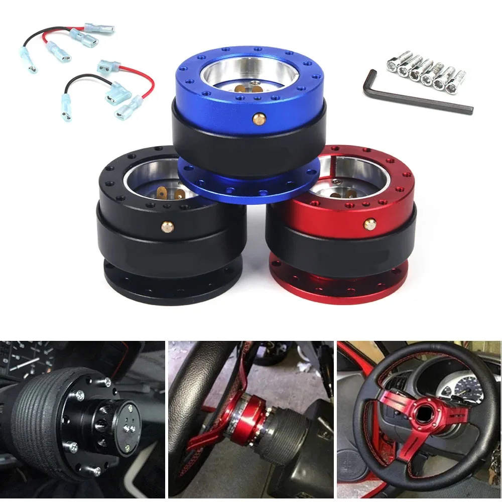 Aluminum Car Auto Steering Wheel Quick Release Hub Adapter Snap Off Boss Kit Car Accessories With Logo or Not Logo