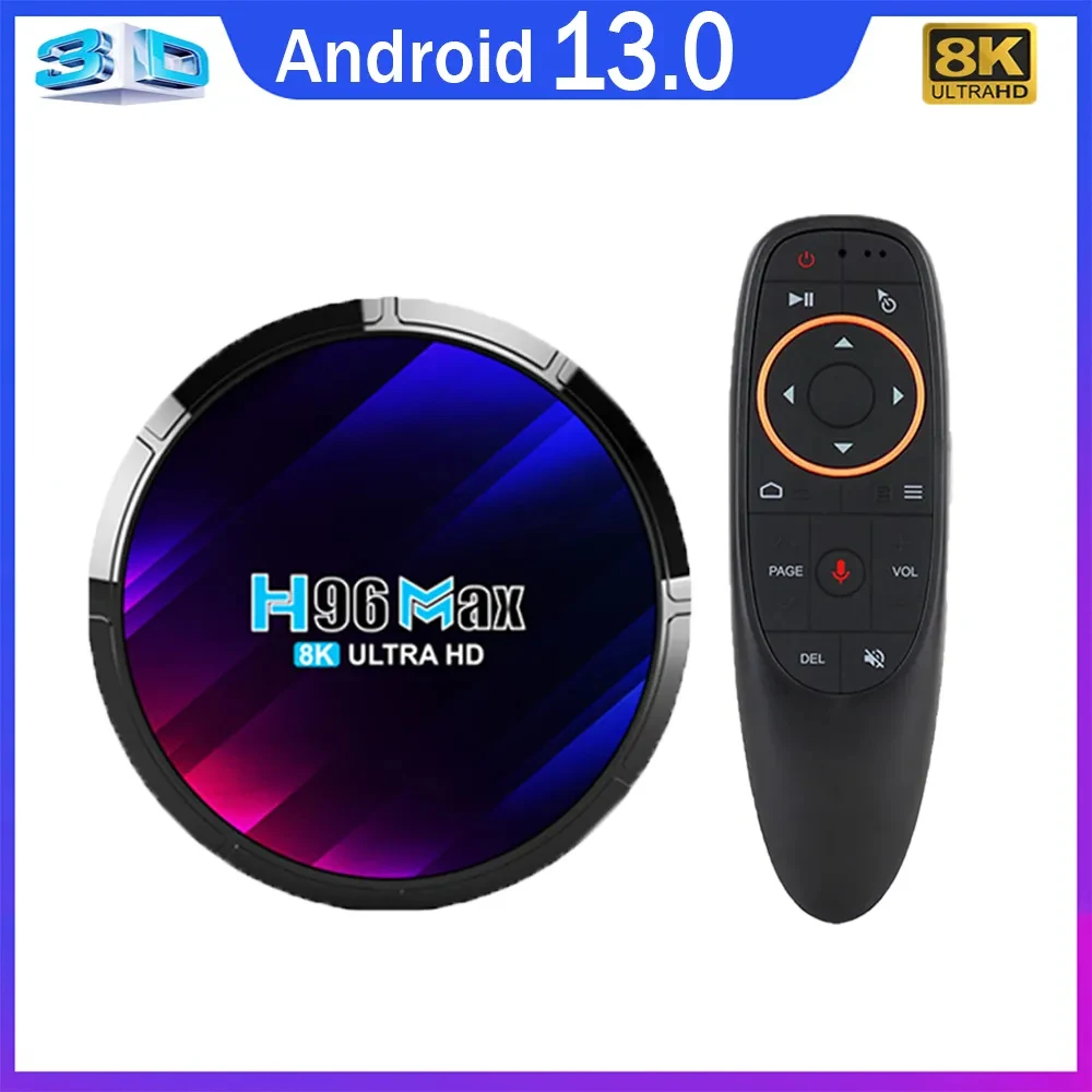 

Origina H96 Max Android 13 Smart TV Box RK3528 Support AV1 6K 8K Video Wifi6 BT5.0 4G 64GB Google Voice Set Top Box Media player