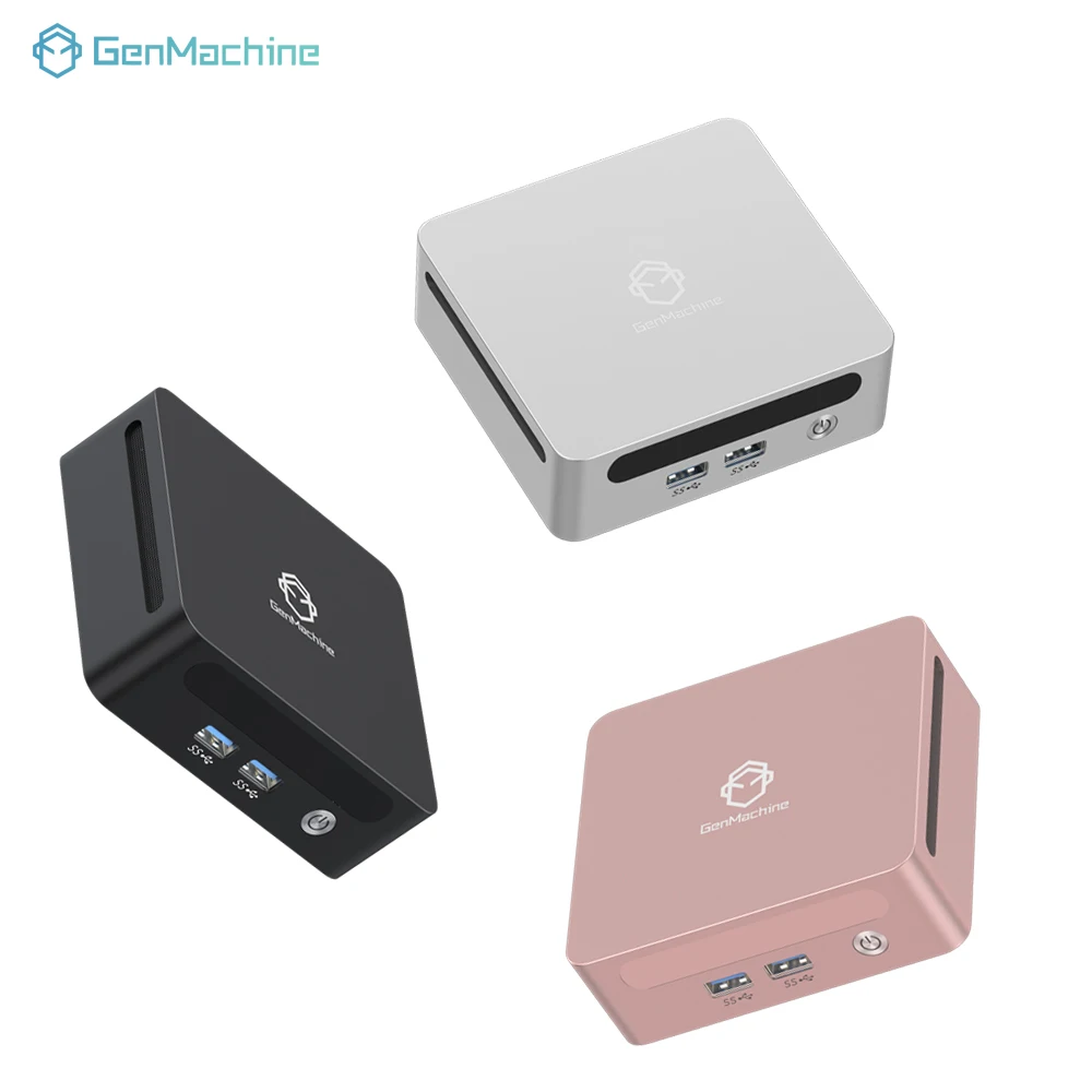 GenMachine Ryzen 7 4800H AMD Radeon 8 Core DDR4 SSD Mini PC 1G LAN Wifi 6 BT 5.2 Win11 3 Display Screen 2HD 2USB3.0 Factory OEM