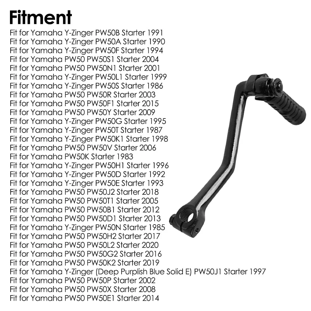 Motorcycle Start Lever Pedal For Yamaha Y-Zinger PW50 PW50G PW50K Starter 1983-2020 Motorcycle Accessories