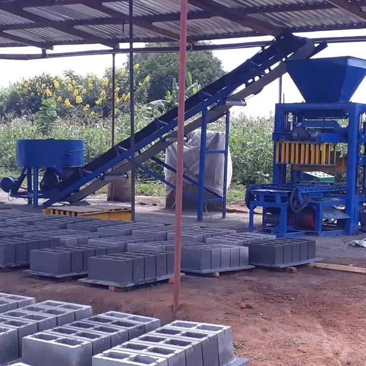 Concrete Block Production Line Hydraulic Brick Making Machine High Efficiency Manufacturing Equipment