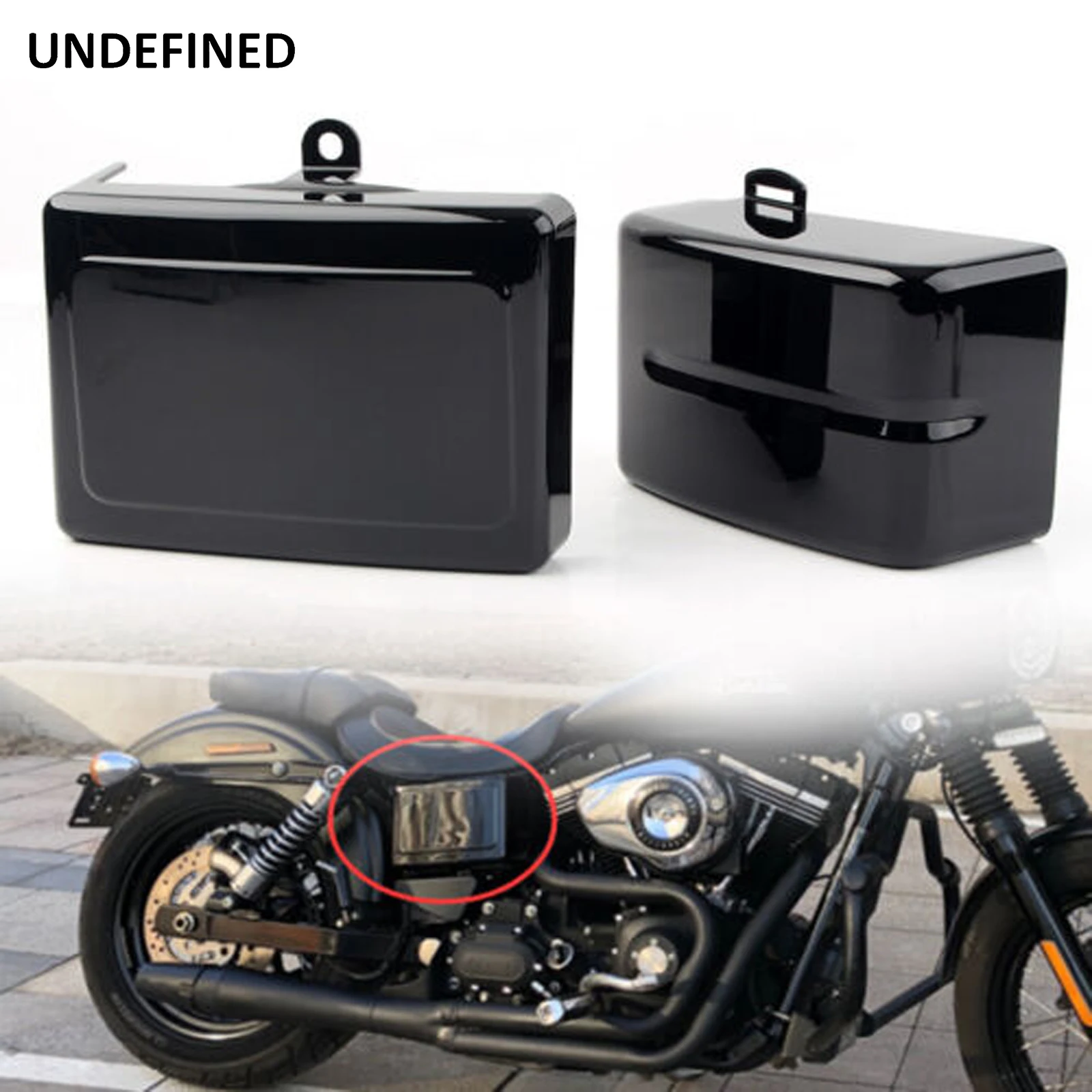 

Motorcycle Battery Cover Side Fairing Electrical Panel Cover for Harley Dyna Street Bob FXDB 06-2014 Fat Bob FXDF FXDC FLD 06-17