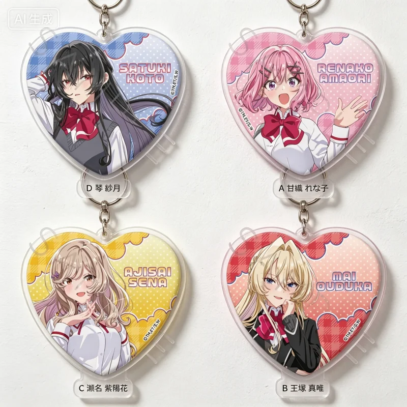There's No Freaking Way I'll Be Your Lover! Unless...6CM Mai Oduka Renako Amaori Acrylic Pendant Keychains Bag Decorations