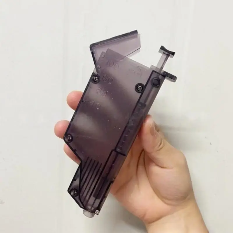 2Pcs 7-8mm Water Gel Ball Magazines 100rd Soft Bullet Gun Accessories Speed Loader Quick Transparent Airsoft Loader Children Toy